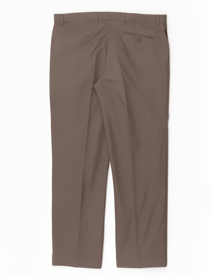 Marks & Spencer Herre Pegged Suit Bukser W36 L31 Grå Polyester