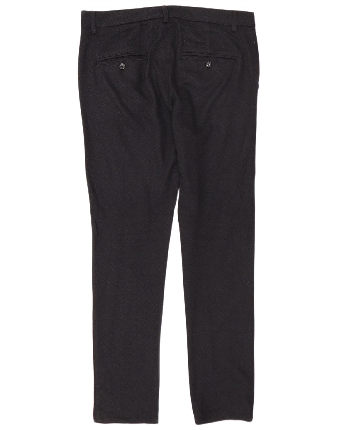 ZARA Slim Chinobukser til mænd EU 42 Large W32 L32 Marineblå polyester
