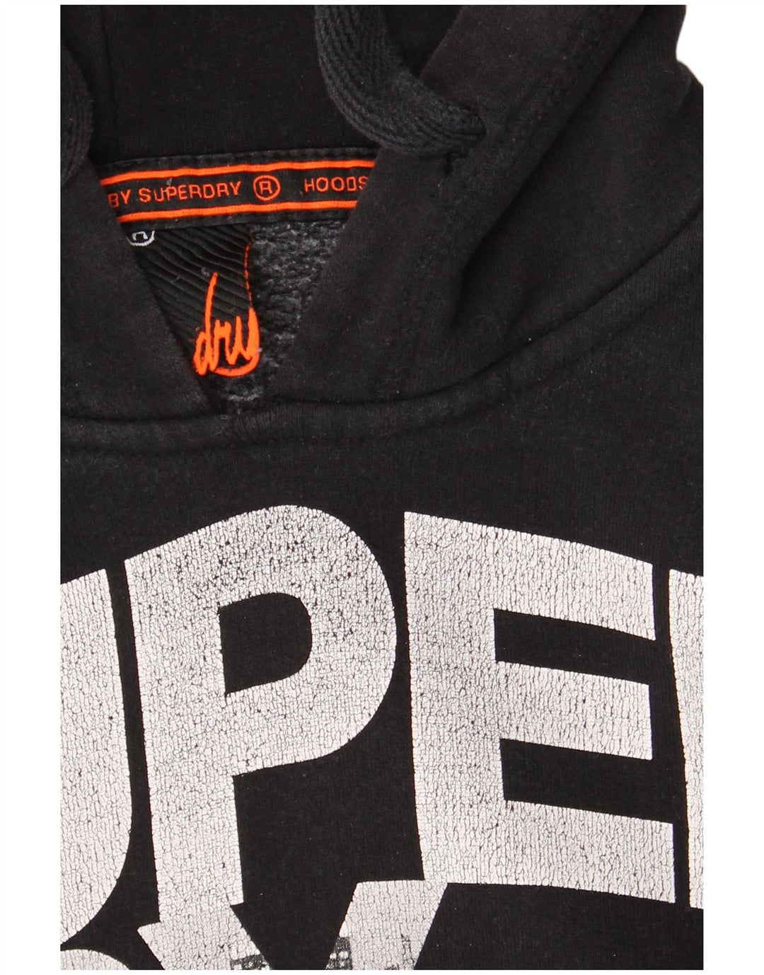 Superdry Grafisk hættetrøje til mænd mellem sort bomuld