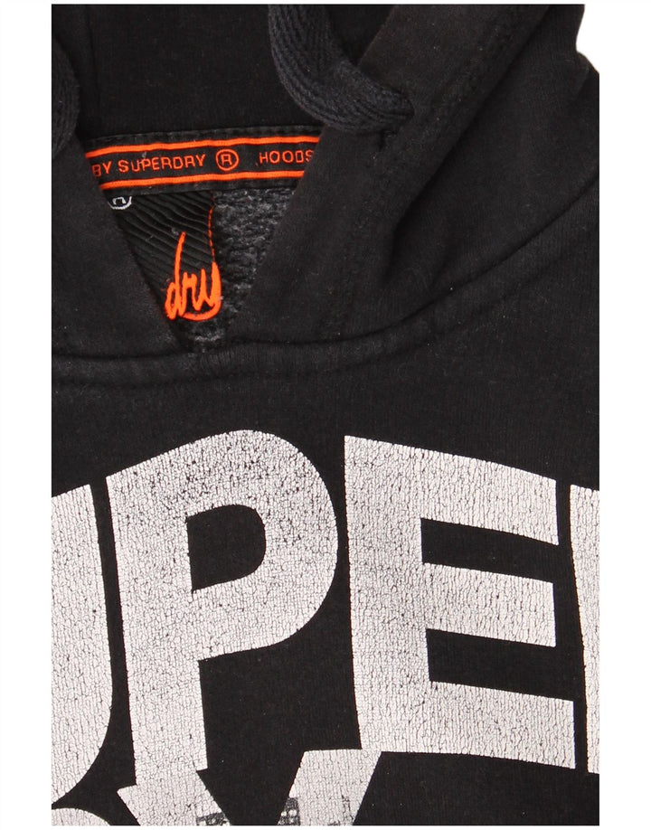 Superdry Grafisk hættetrøje til mænd mellem sort bomuld