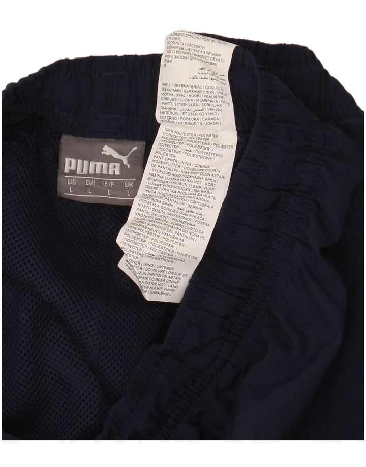 PUMA Træningsdragt bukser til mænd store marineblå polyester