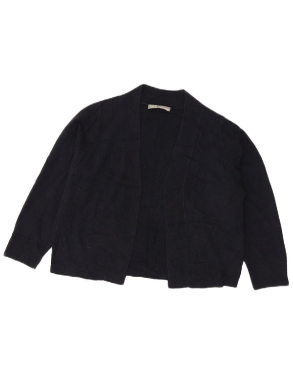 Marks & Spencer dame cardigan sweater med 3/4 ærmer UK 14 medium marineblå