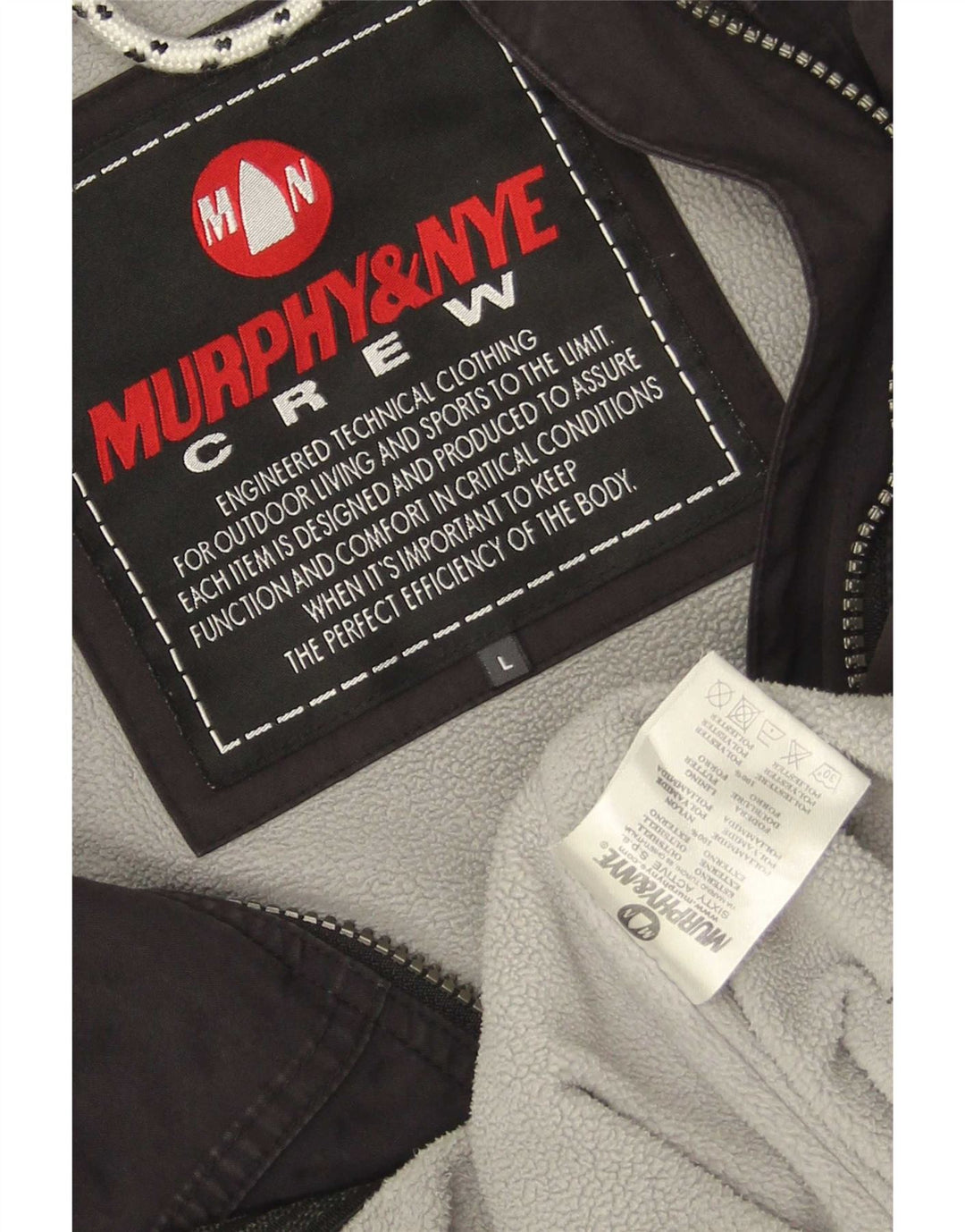 Murphy & Nye Herre Windbreaker Jacket UK 40 Large Black Polyamide