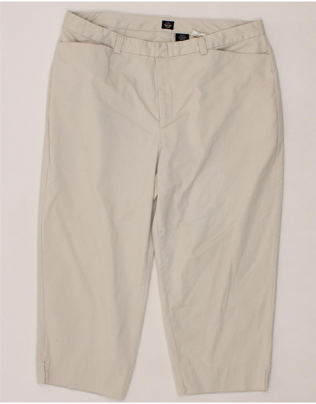 DOCKERS Womens Khakis Slim Capri Trousers W40 L22  Off White Cotton Vintage Dockers and Second-Hand Dockers from Messina Hembry 