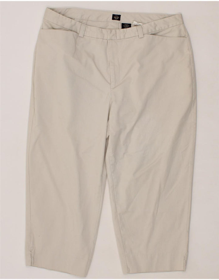 DOCKERS Womens Khakis Slim Capri Trousers W40 L22  Off White Cotton Vintage Dockers and Second-Hand Dockers from Messina Hembry 