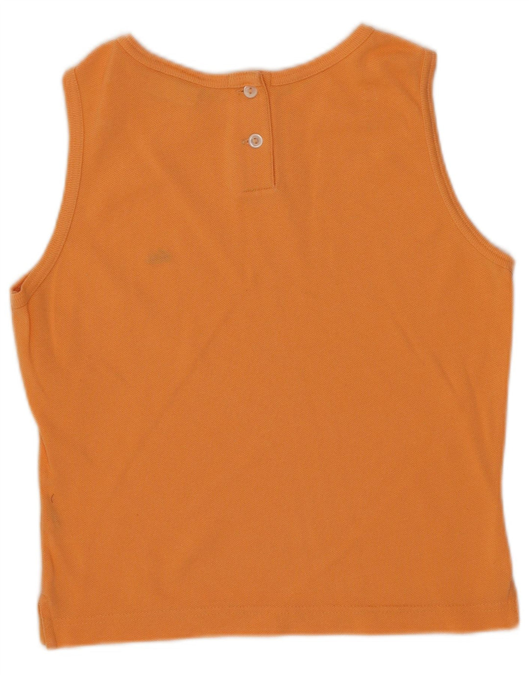 Lacoste Womens Crop Vest Top Størrelse 36 Lille Orange Bomuld