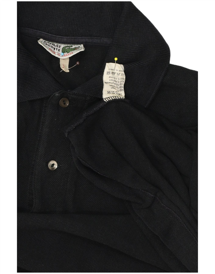 Lacoste herre poloskjorte str. 3 Lille sort bomuld