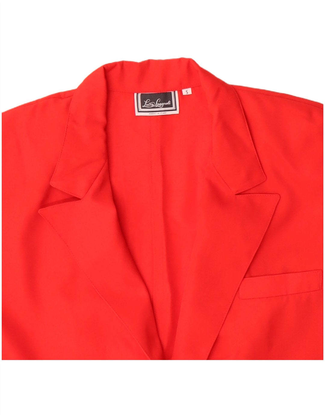 LUISA SPAGNOLI Dame Oversized 2 Button Blazer Jacket UK 10 Small Red