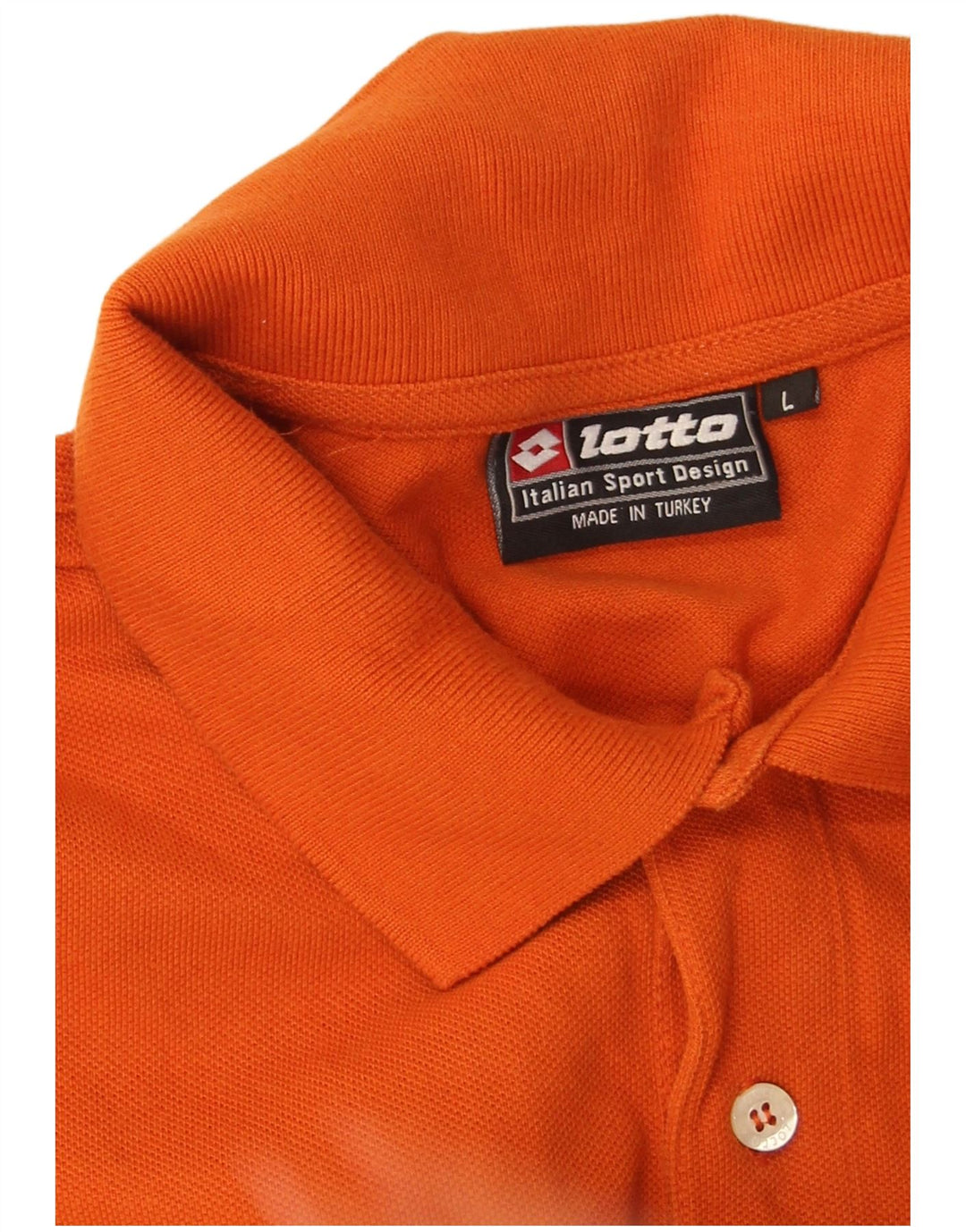 Lotto Herre Polo Shirt Stor Orange Bomuld