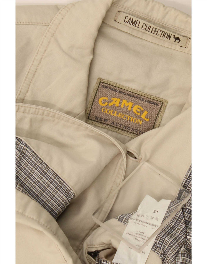 Camel Active Herre 3 Button Blazer Jacket UK 40 Stor Beige Bomuld