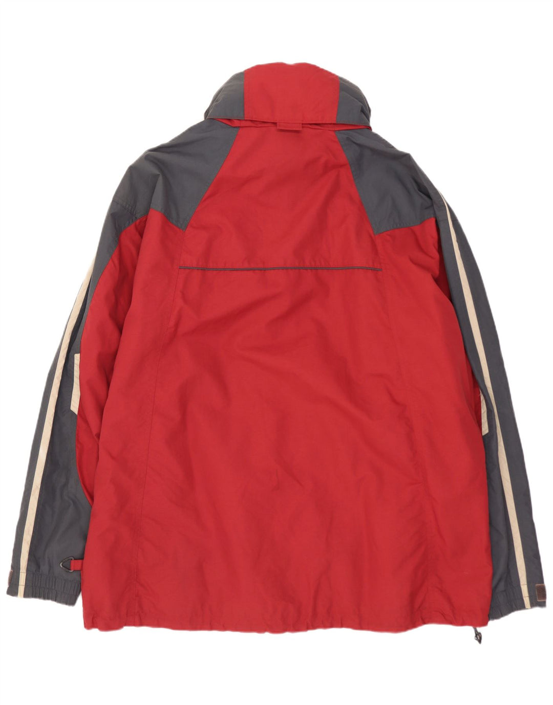 COLUMBIA Herre Loose Fit Windbreaker Jacket UK 40 Large Red Colourblock