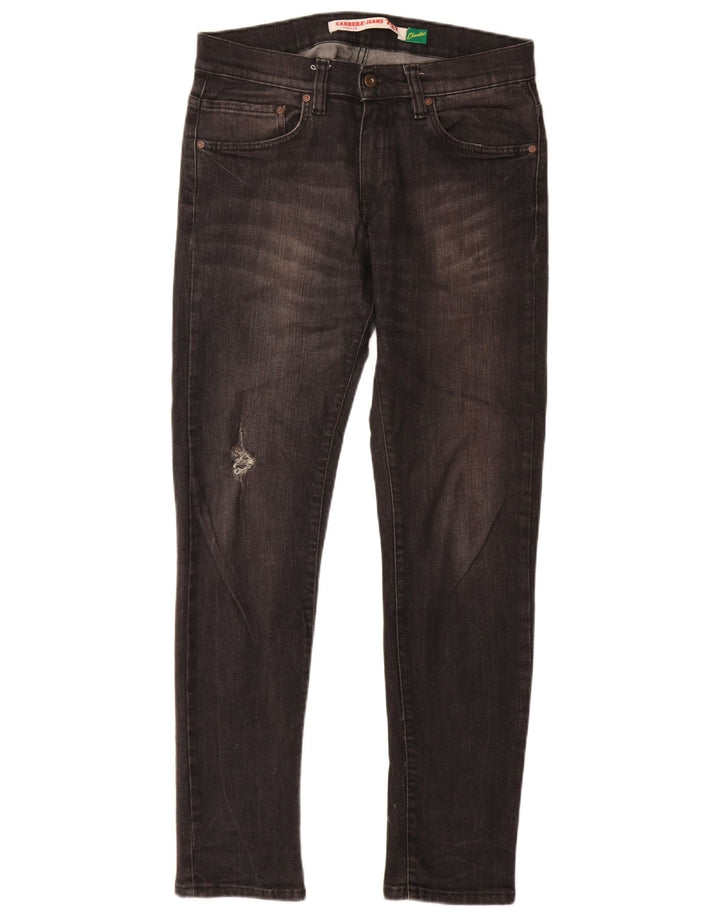 Carrera Mens Distressed Slim Jeans W31 L32 Grå Bomuld