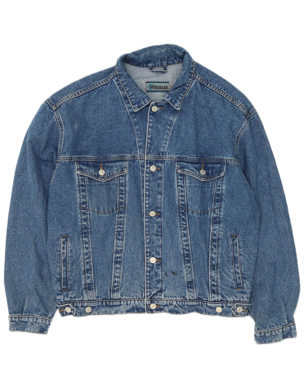 Vintage denimjakke til mænd UK 42 XL blå bomuld
