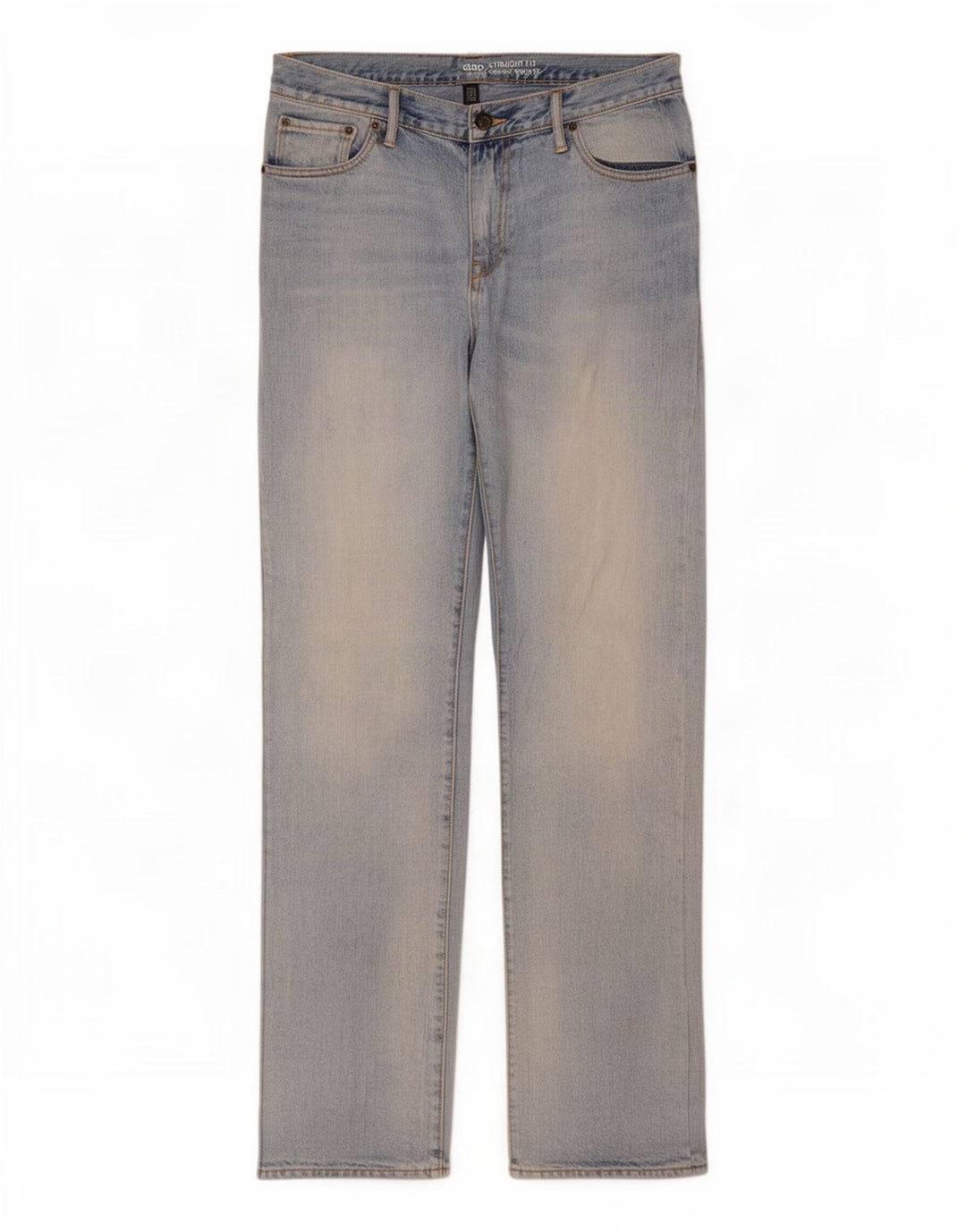 Gap Straight Jeans til mænd W34 L34 Blå Bomuld