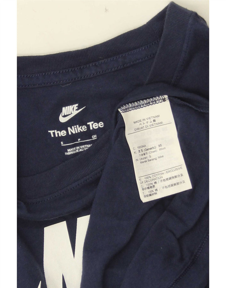 Nike grafisk T-shirt top til mænd, lille marineblå bomuld