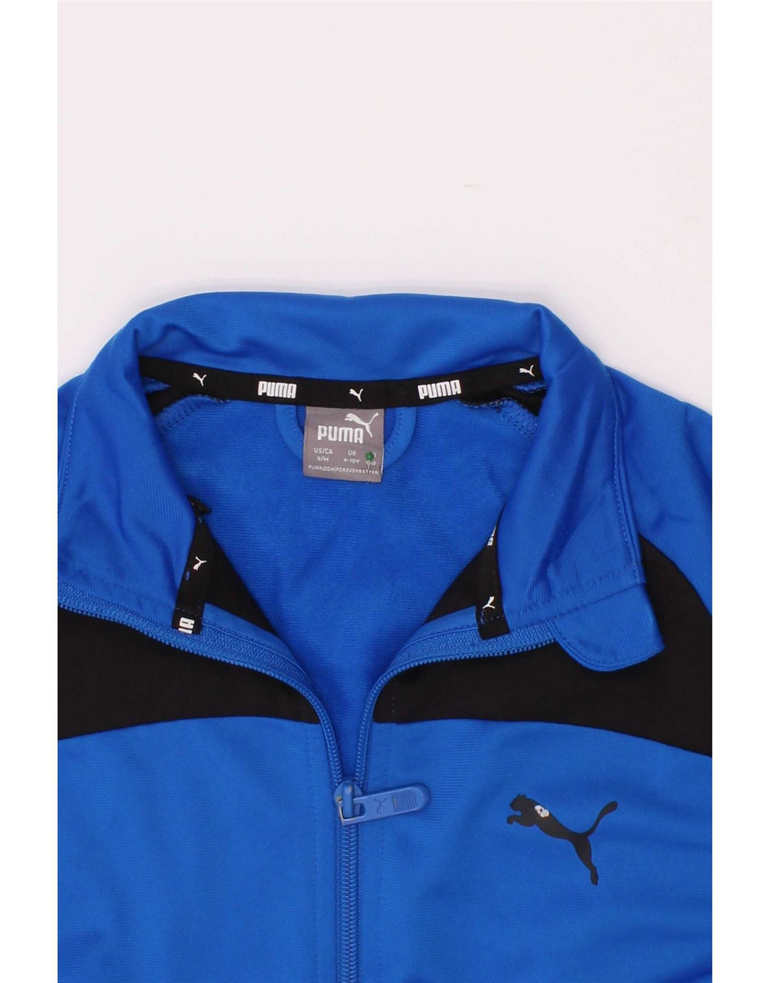 Puma Træningsdragt Topjakke til drenge 9-10 år Blå Colourblock Polyester