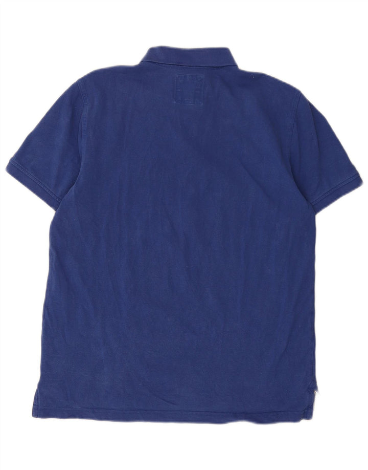 Besætningstøj Herre poloshirt Stor blå bomuld