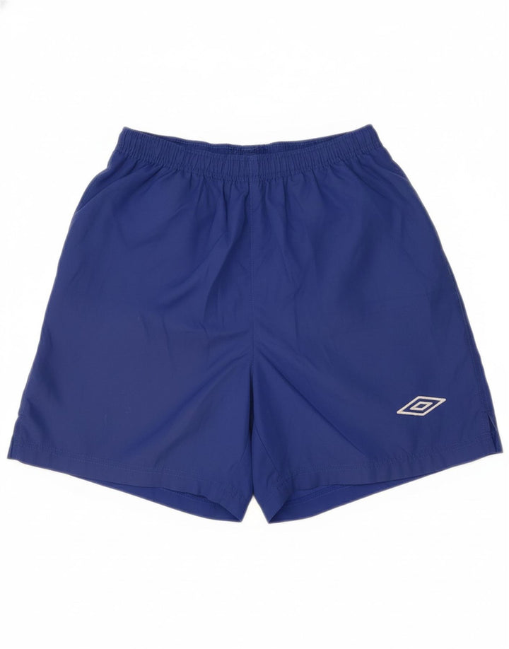 UMBRO Mens Sport Shorts Small  Blue Polyester
