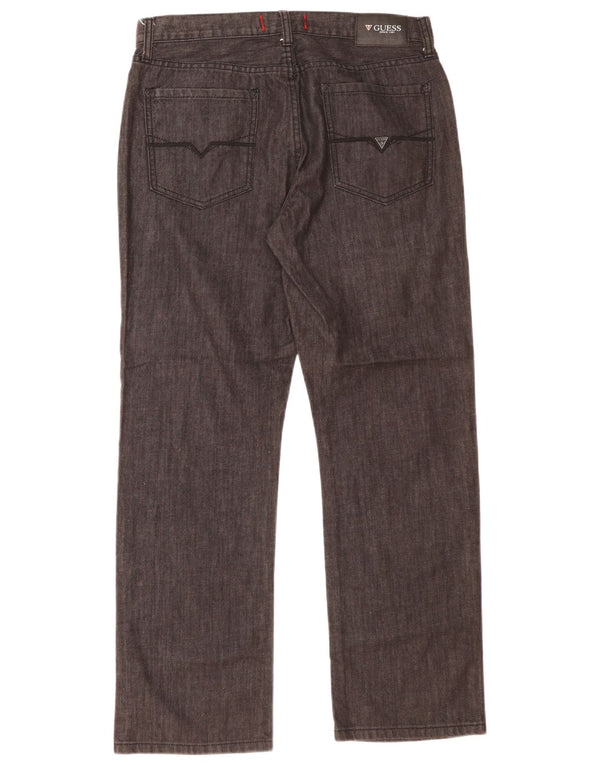 Guess Straight Jeans til mænd W33 L30 Grå bomuld