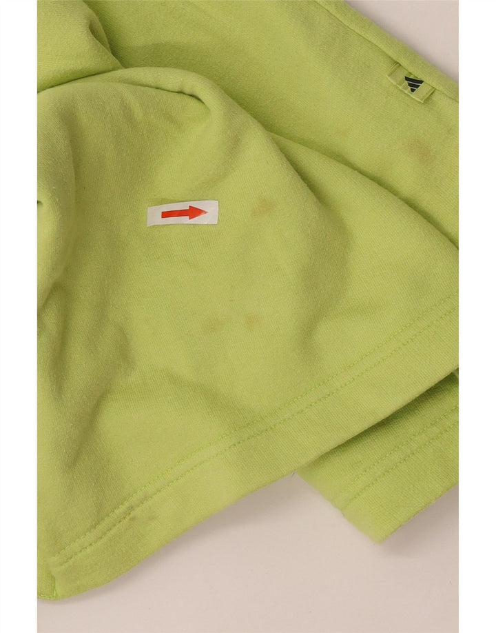 Adidas Dame Sweatshirt Jumper UK 12 Medium Green Bomuld