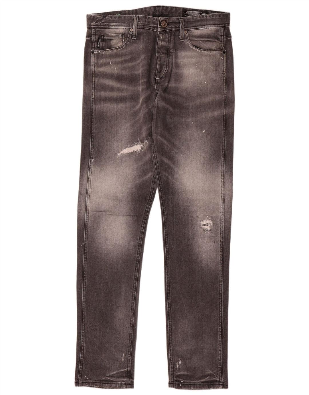 Jack & Jones Herre Distressed Slim Jeans W32 L33 Grå