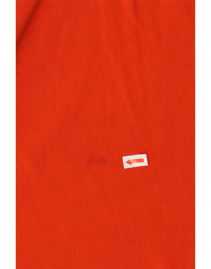 BENETTON Womens Top 3/4 Sleeve UK 12 Medium Orange Cotton Vintage Benetton and Second-Hand Benetton from Messina Hembry 