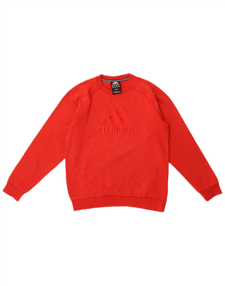 Adidas Girls Graphic Sweatshirt Jumper 11-12 År Rød Bomuld