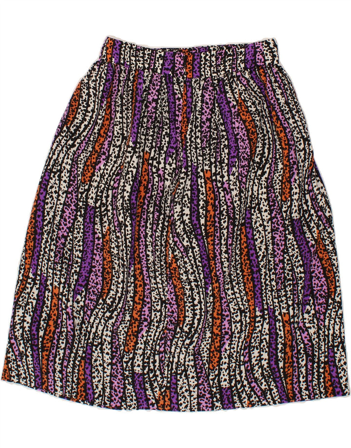 VINTAGE Womens Abstract Pattern A-Line Skirt W28 Medium Multicoloured Vintage Vintage and Second-Hand Vintage from Messina Hembry 