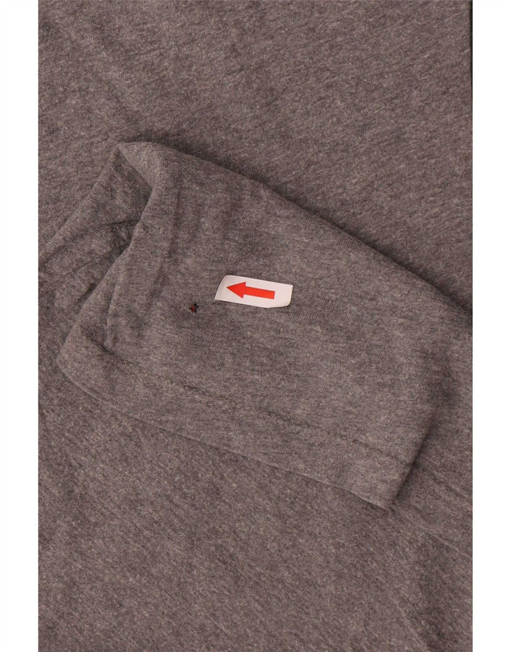 Superdry T-shirt top til mænd 2XL Grå Colourblock Bomuld