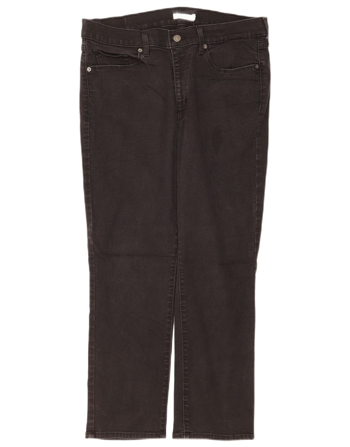 Levi's Dame Klassiske Straight Jeans US 14 XL W32 L28 Sort