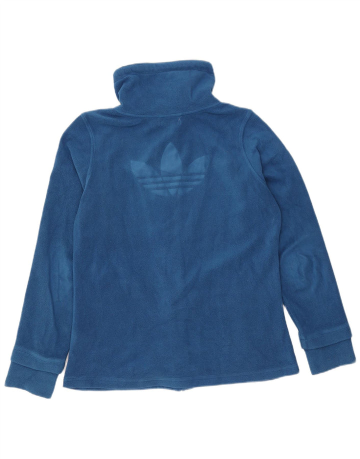 Adidas Graphic Fleecejakke til kvinder EU 42 Medium Blue Polyester