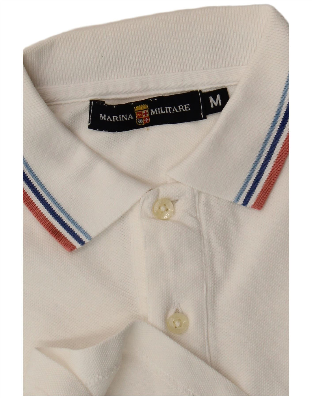 Marina Militare Poloshirt til mænd Medium Hvid