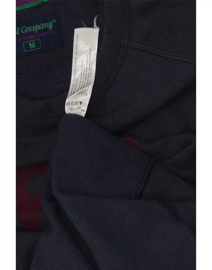 Bedste Firma Herre Grafisk Sweatshirt Jumper Medium Navy Blue Polyester