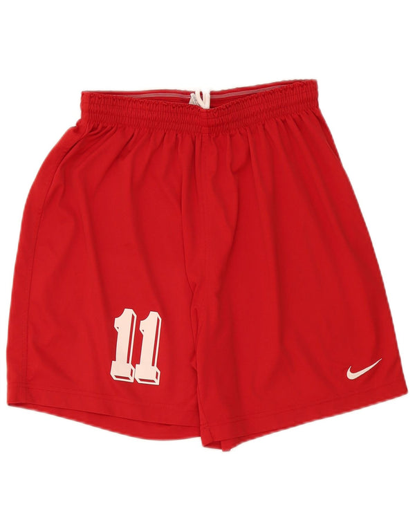 Nike Herre grafiske sportsshorts UK 34/36 Large Red Polyester