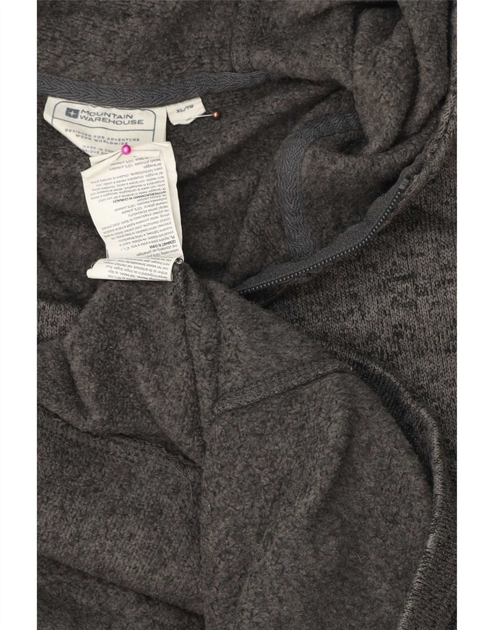Mountain Warehouse Herre hættetrøje med lynlås XL Grå Flecked Polyester