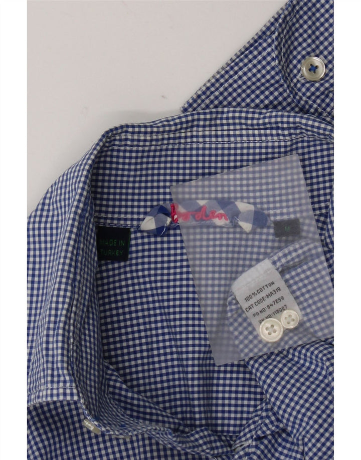 Boden Herreskjorte Medium Blue Gingham Cotton