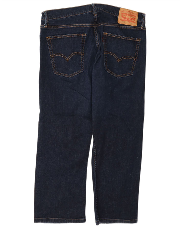Levi's herre 514 cropped jeans W36 L25 marineblå bomuld