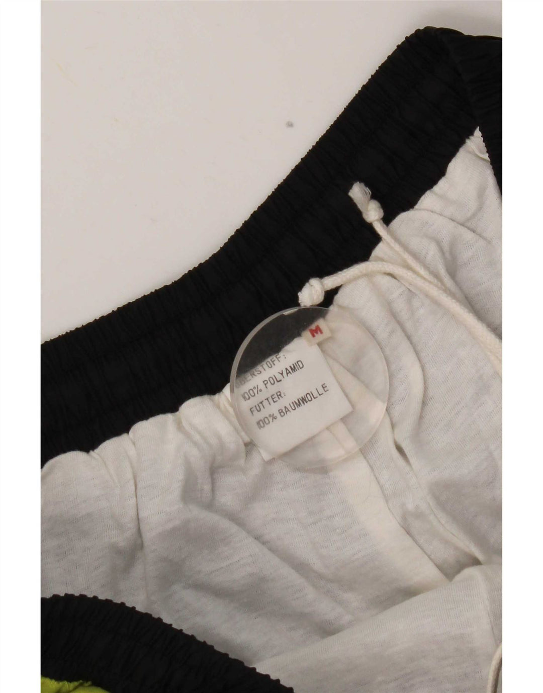 Vintage træningsdragt til mænd Joggers Medium Sort Colourblock Nylon