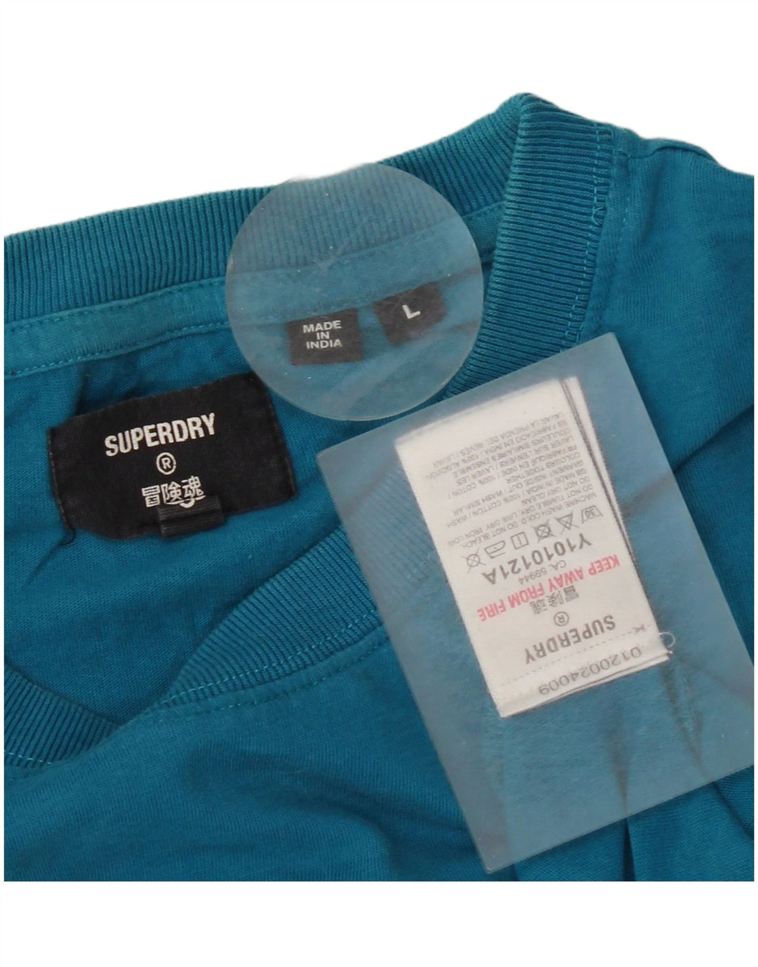 Superdry T-shirt top til kvinder Stor blå bomuld