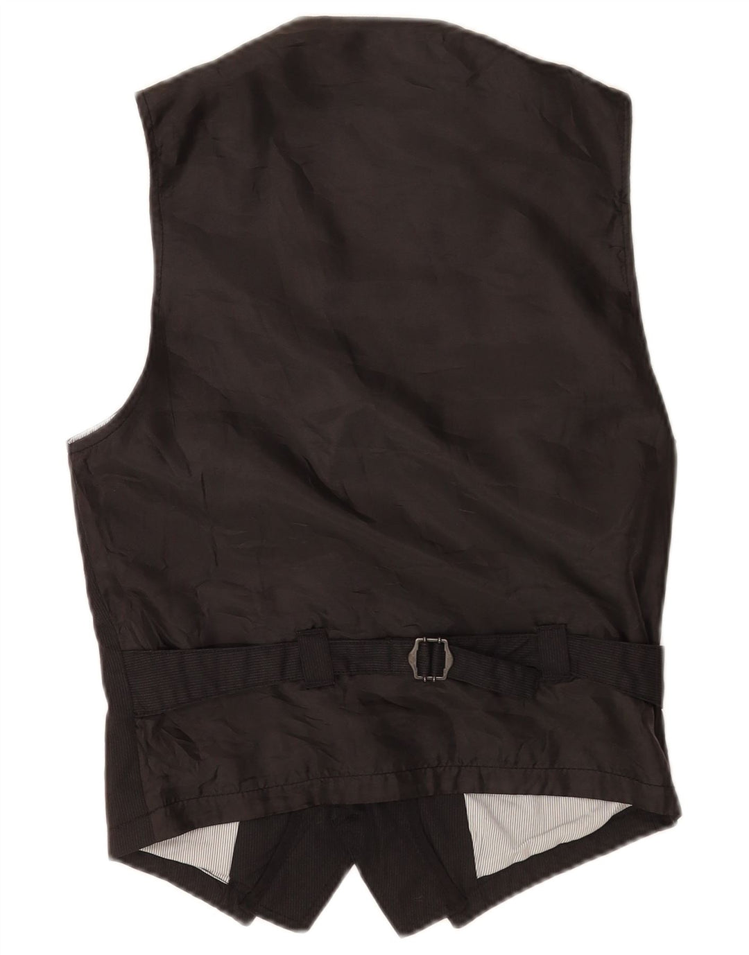 Zara herrevest XS sort nålestribet polyester