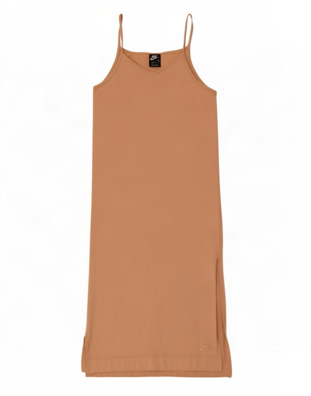 Nike Dame Slip Dress UK 12 Medium Beige Bomuld