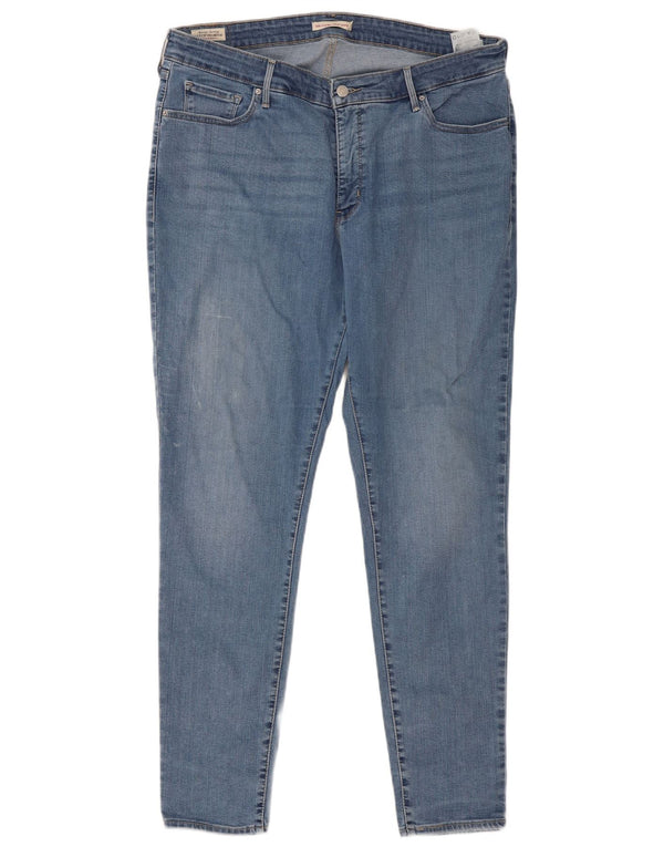 Levi's Dame 310 Shaping Super Skinny Jeans US 22 3XL W38 L32 Blå Bomuld