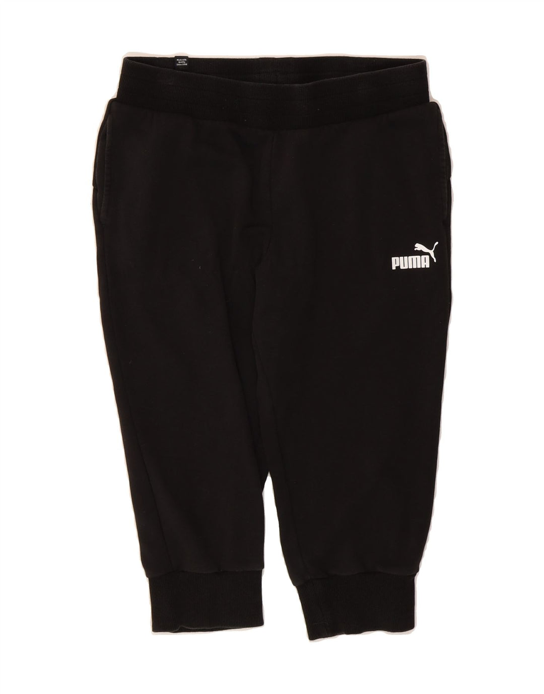 PUMA Womens Tracksuit Trousers Joggers UK 14 Medium Black Vintage Puma and Second-Hand Puma from Messina Hembry 
