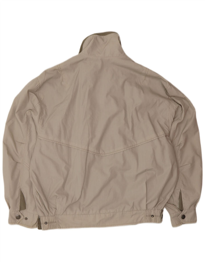 Vintage Bomberjakke til mænd IT 50 Large Beige Polyester