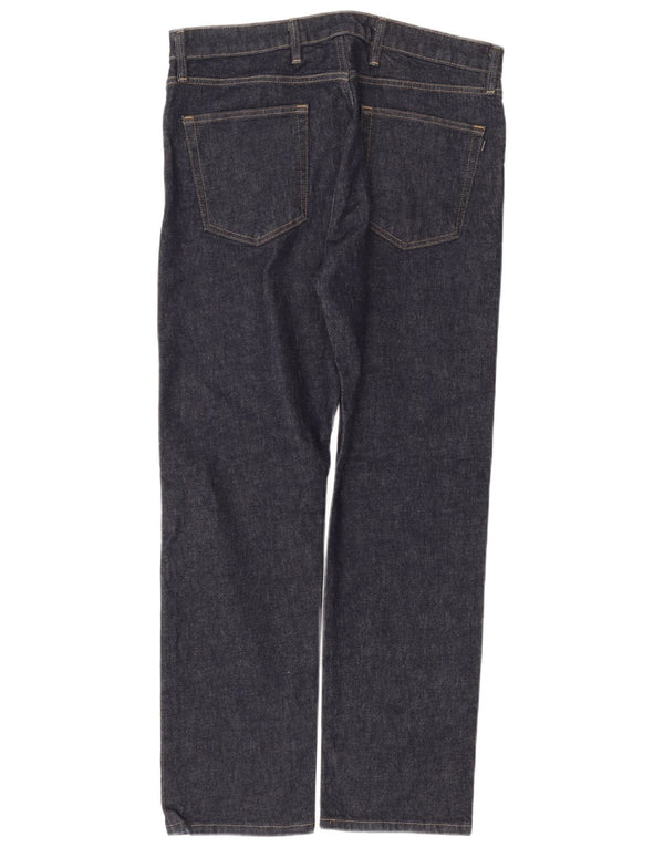 Dockers Mens Slim Jeans W34 L32 Navy Blue Cotton