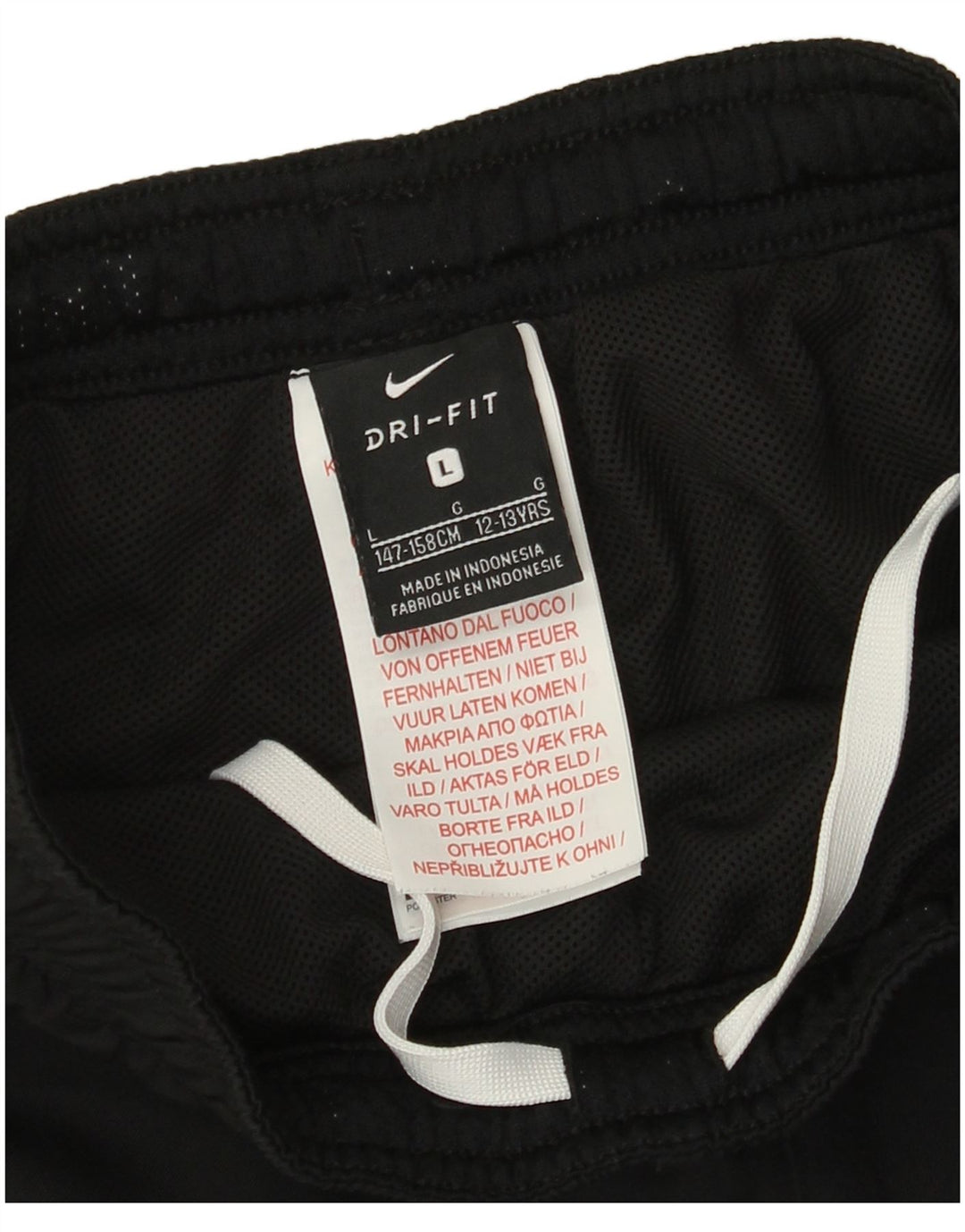 Nike Boys Dri Fit Windbreaker Bukser 12-13 år Large Black Polyester