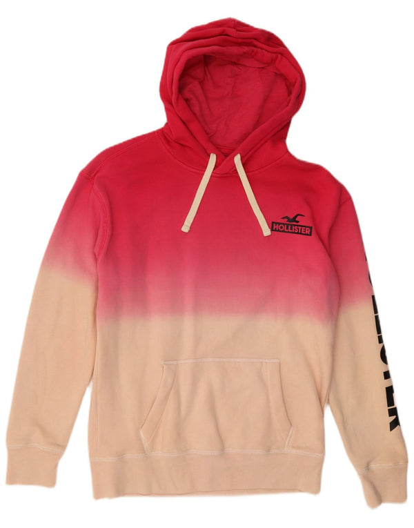 Hollister hættetrøje til kvinder i overstørrelse UK 10 Small Pink Colourblock
