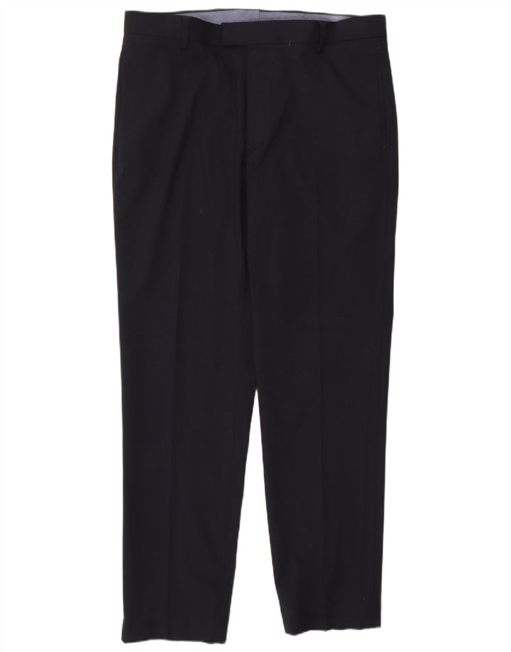 Marks & Spencer Herre Skræddersyede Slim Suit Bukser W36 L31 Navy Blue