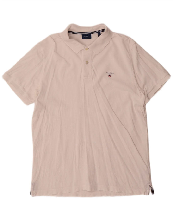 Gant Polo Shirt til mænd Stor hvid bomuld