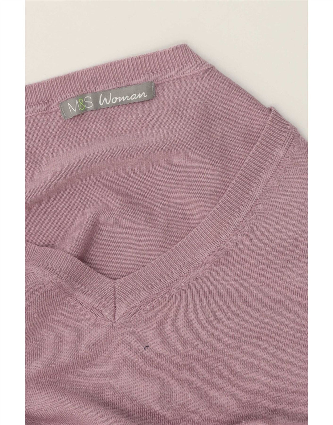 Marks & Spencer Dame V-hals sweater UK 16 Large Purple